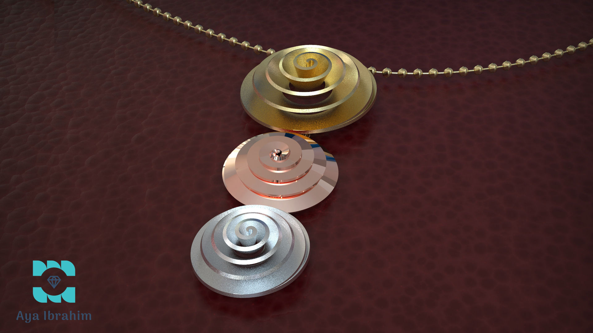 snail pendant 